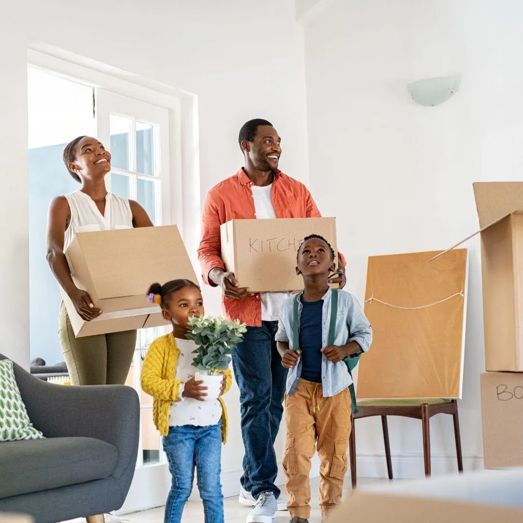 Family satisfied after move-out cleaning service by Crystal Home Cleaning
